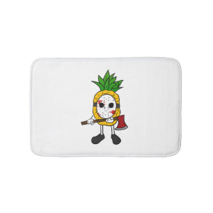 Halloween Pineapple  Bath Mat