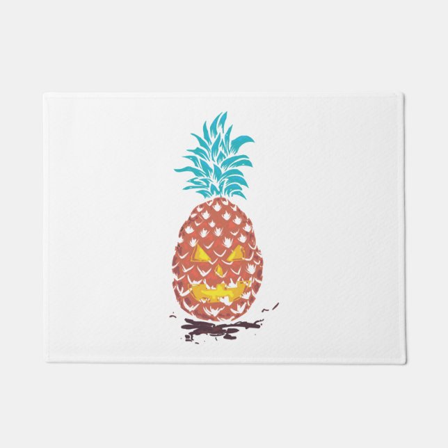Halloween Pineapple Doormat (Front)
