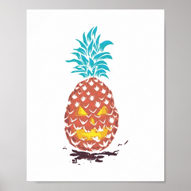 Halloween Pineapple Poster (Front)