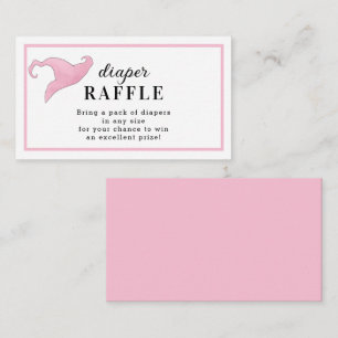 Halloween Pink a Baby is Brewing Diaper Raffle  Enclosure Card