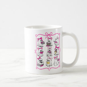 Halloween Pink Ghost Read More Books Spooky Boo Te Coffee Mug
