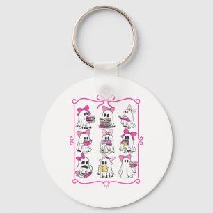 Halloween Pink Ghost Read More Books Spooky Boo Te Key Ring