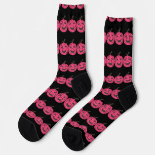 Halloween Pink Pumpkin  Socks