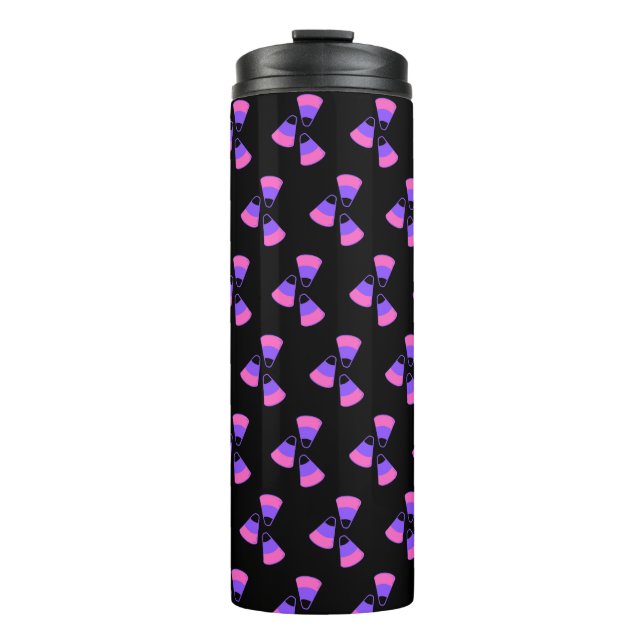 Halloween Pink Purple Black candy Thermal Tumbler (Front)