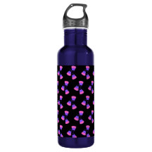 Halloween Pink Purple Candy Corn Water Bottle