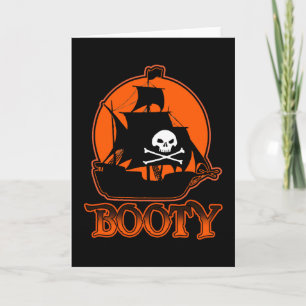 Halloween Pirate Booty Card