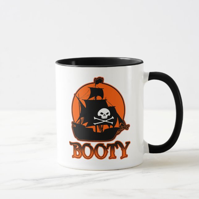 Halloween Pirate Booty Mug (Right)