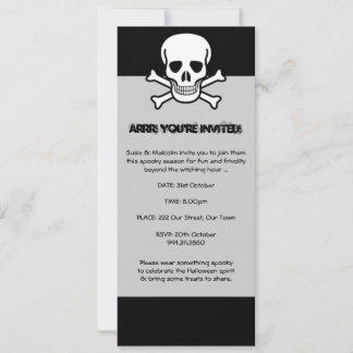 Halloween Pirate Invitation