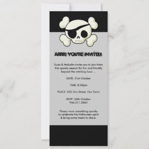 Halloween Pirate Invitation