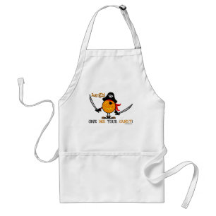 Halloween Pirate Pumpkin Standard Apron