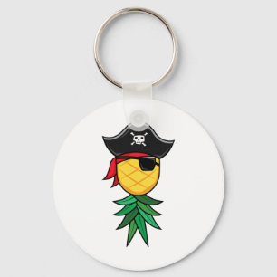 Halloween Pirate Upside Down Pineapple Swingers Li Key Ring