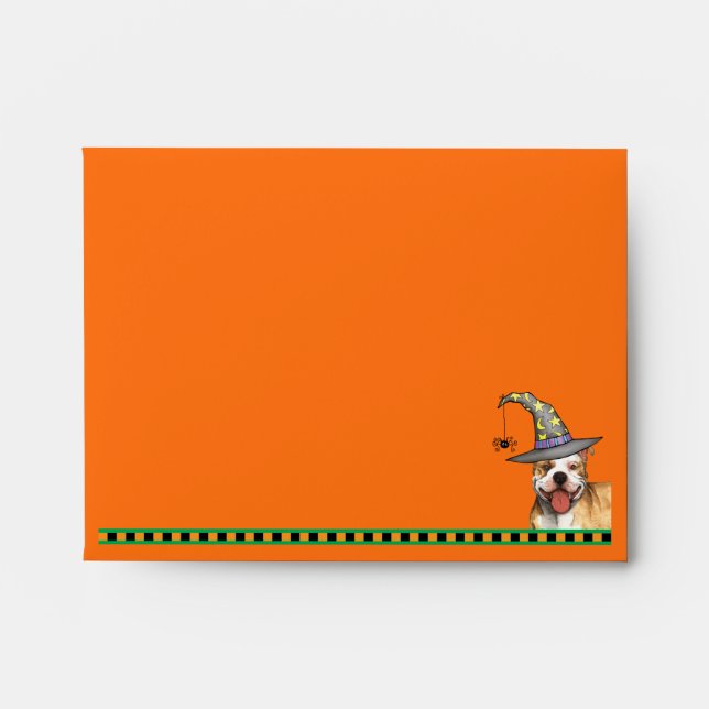 Halloween Pit Bull Envelope (Front)