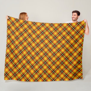 Halloween Plaid Fleece Blanket