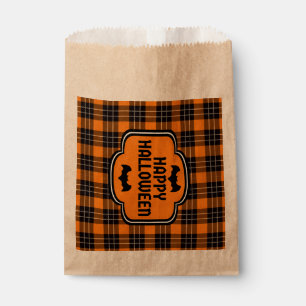Halloween Plaid Pattern Favour Bags