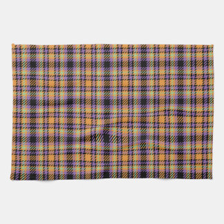 Halloween Plaid Tartan Tea Towel