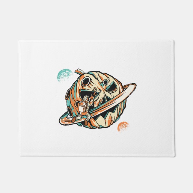 Halloween Planet Doormat (Front)