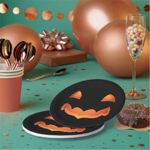 Halloween Plates Festive Pumpkin Paper Plates
