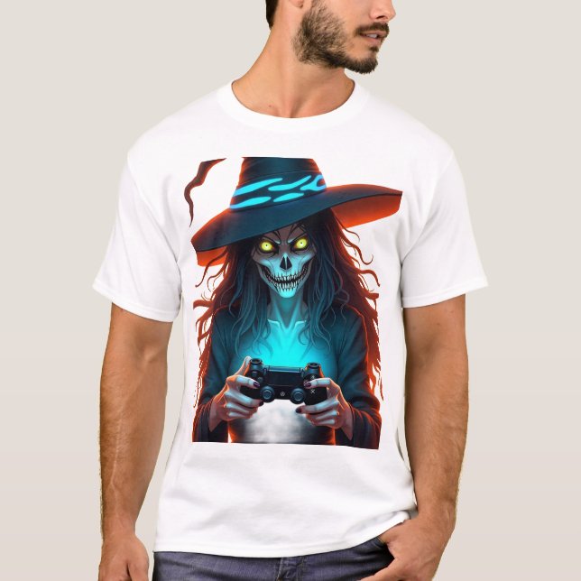 Halloween PlayStation Gaming - Spooky PS5  T-Shirt (Front)
