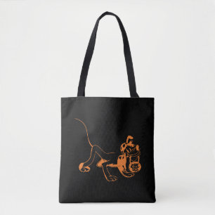 Halloween Pluto Pirate Funny Halloween Tote Bag