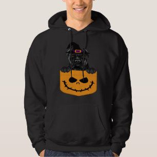 Halloween Pocket Cane Corso Scary Jack O Lantern Hoodie