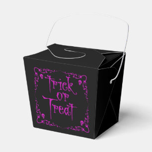 Halloween Poison Purple Trick or Treat Favour Box