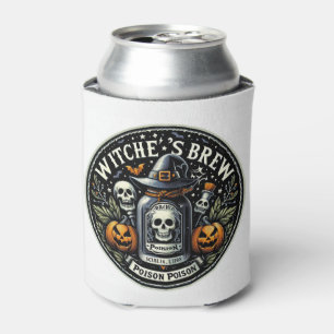 Halloween Poison Witches Brew Can Cooler