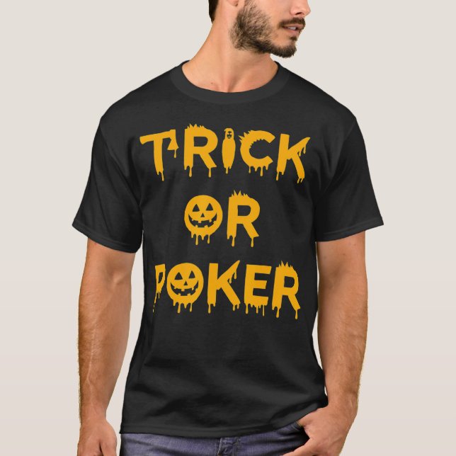 Halloween Poker  T-Shirt (Front)