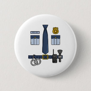 Halloween Policeman Costume Halloween Police Offic 6 Cm Round Badge