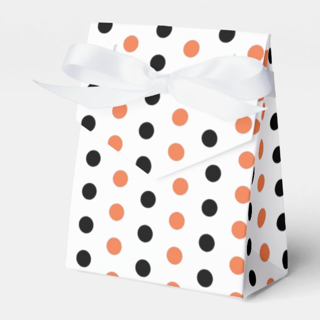 Halloween Polka Dot Favour Box (Front Side)