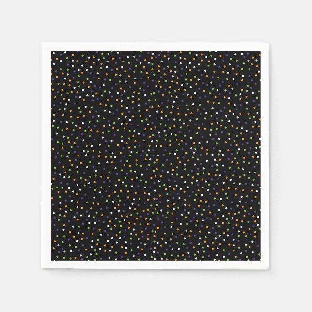 Halloween Polka Dots Napkin (Front)