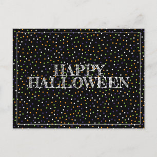 Halloween Polka Dots Postcard