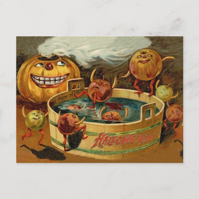 Halloween Pool Party Postcard (Front)