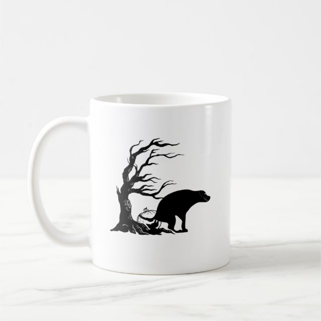 Halloween Pooping Dog Coffee Mug (Left)