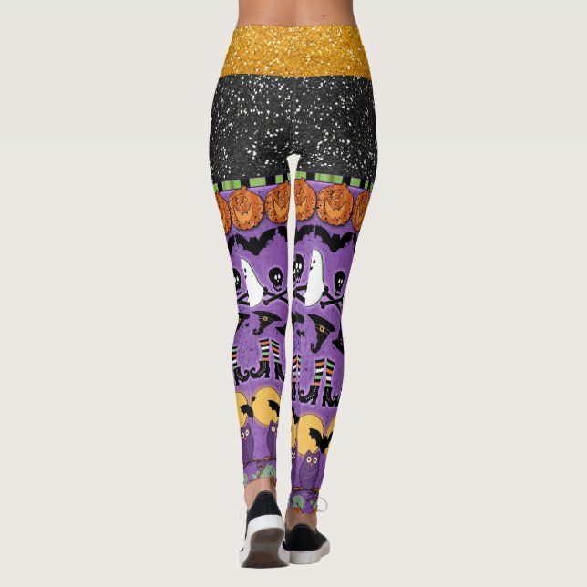 Halloween Pop Fashion Leggings (Back)
