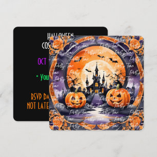 Halloween Popular Pumpkin Autumn Collection Invitation