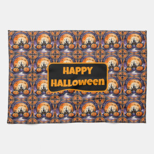 Halloween Popular Pumpkin Autumn Collection Tea Towel