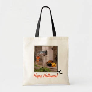 'Halloween Porch' Budget Canvas Tote