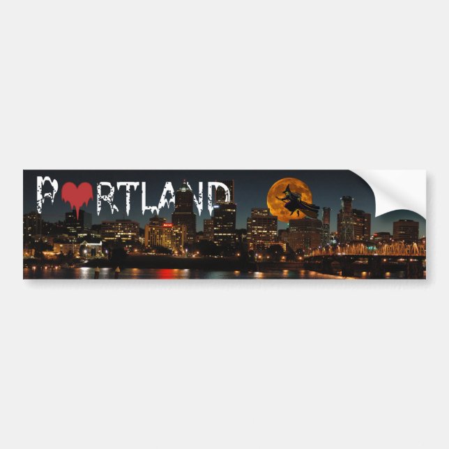 Halloween Portland Bumper Sticker (Front)