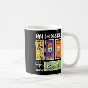 Halloween Postage Stamp Retro Skeleton Halloween K Coffee Mug