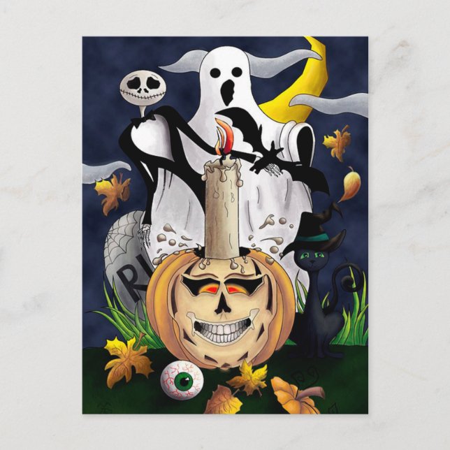 Halloween Postcard (Front)
