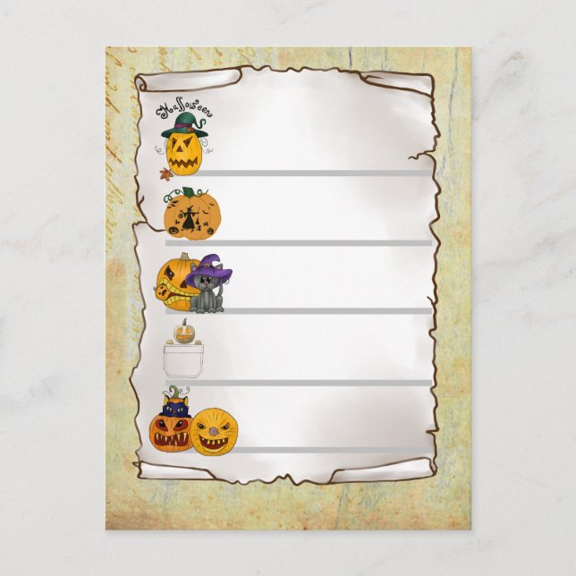 Halloween Postcard (Front)