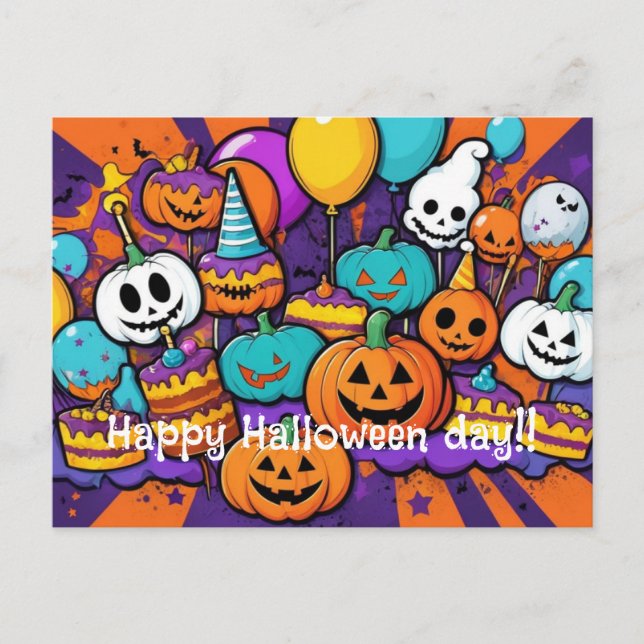 Halloween postcard (Front)