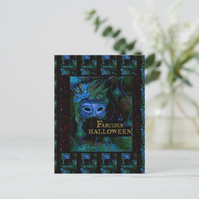 Halloween  postcard (Standing Front)