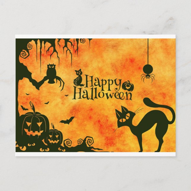 Halloween postcard (Front)