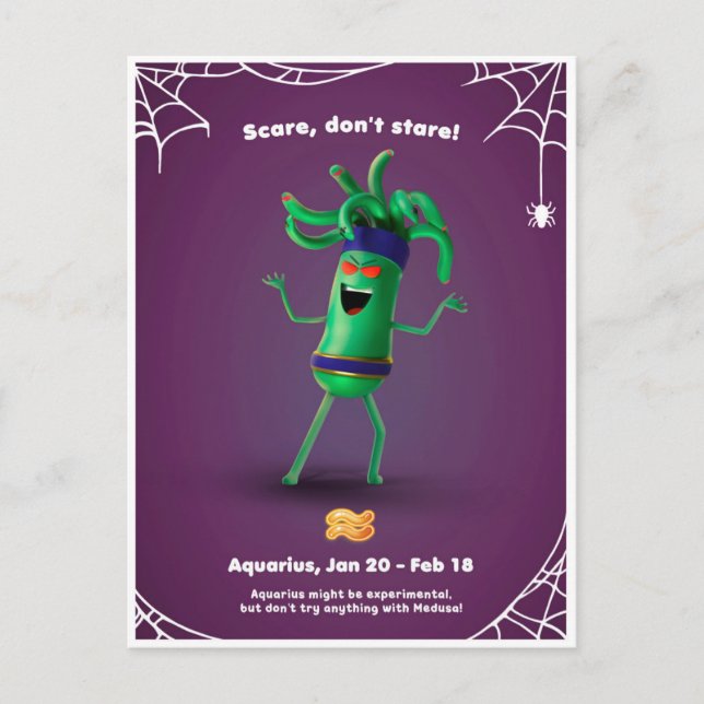 Halloween Postcard for Aquarius (Front)