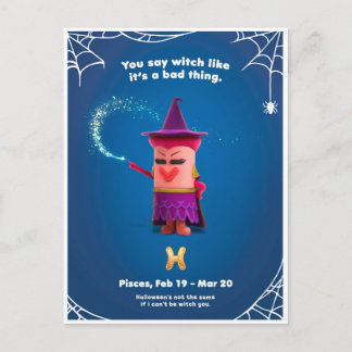 Halloween Postcard for Pisces