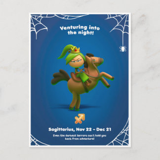 Halloween Postcard for Sagittarius