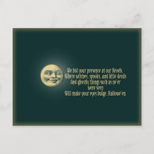 Halloween Postcard Invitation