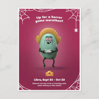 Halloween Postcard - Libra