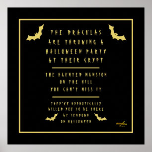 Halloween Poster designed by Poet Adiela Akoo